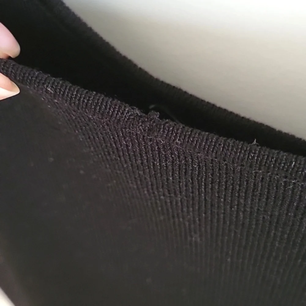 HYFVE Black Ribbed Bodycon Tank Dress Sz Medium NWT - Picture 3 of 5